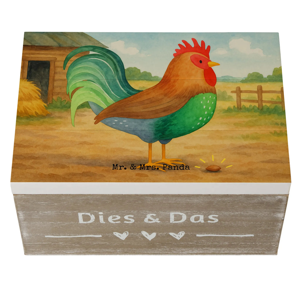 Holzkiste Hahn Korn Design Truhe, Holzkiste, Geschenkdose, XXL, Schatulle, Aufbewahrungsbox, Geschenkbox, Erinnerungsbox, Erinnerungskiste, Dekokiste, Kiste, Schatzkiste, Bauernhof, Hoftiere, Landwirt, Landwirtin, Eier, Natur, Korn, Henne, Hahn