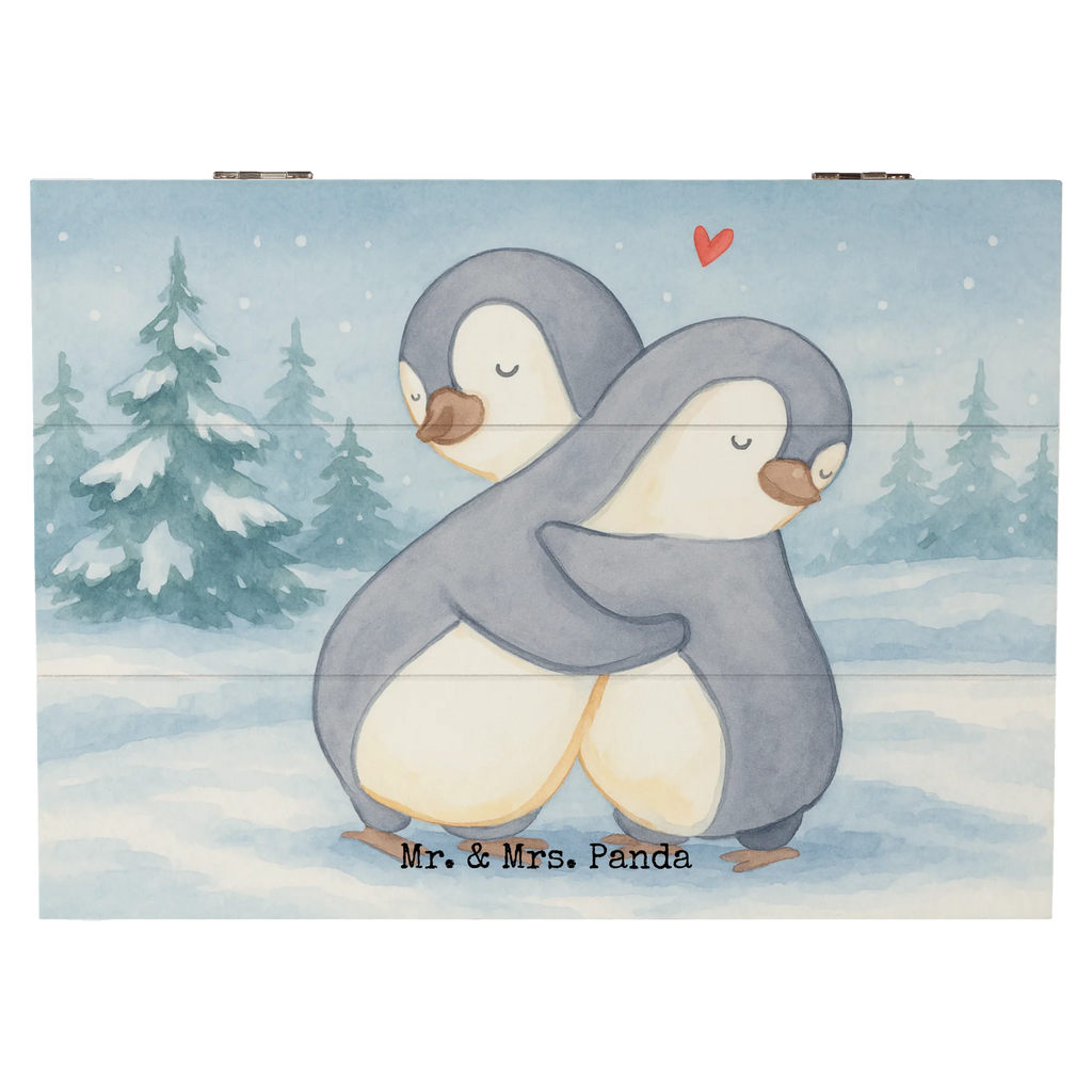 Holzkiste Pinguine Kuscheln Design Truhe, Geschenkdose, Aufbewahrungsbox, XXL, Erinnerungsbox, Erinnerungskiste, Schatzkiste, Geschenkbox, Kiste, Holzkiste, Schatulle, Dekokiste, Liebe, Partner, Freund, Freundin, Ehemann, Ehefrau, Heiraten, Verlobung, Heiratsantrag, Liebesgeschenk, Jahrestag, Hocheitstag, für Ehemann, Liebesbeweis, Mitbringsel, Geschenk für Freundin, Geschenk für Partner, für Männer, Geschenk für Frauen, Valentinstag, Hochzeitstag