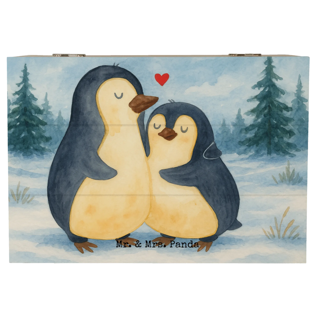 Holzkiste Pinguin umarmen Design Erinnerungsbox, Schatzkiste, Truhe, Geschenkdose, Geschenkbox, Dekokiste, Holzkiste, Kiste, Schatulle, XXL, Erinnerungskiste, Aufbewahrungsbox, Pinguin, Liebespaar, Hochzeitstag, Verlobung, Hochzeitsgeschenk, Liebe, Liebesbeweis, Liebesgeschenk, Jahrestag, Hochzeit
