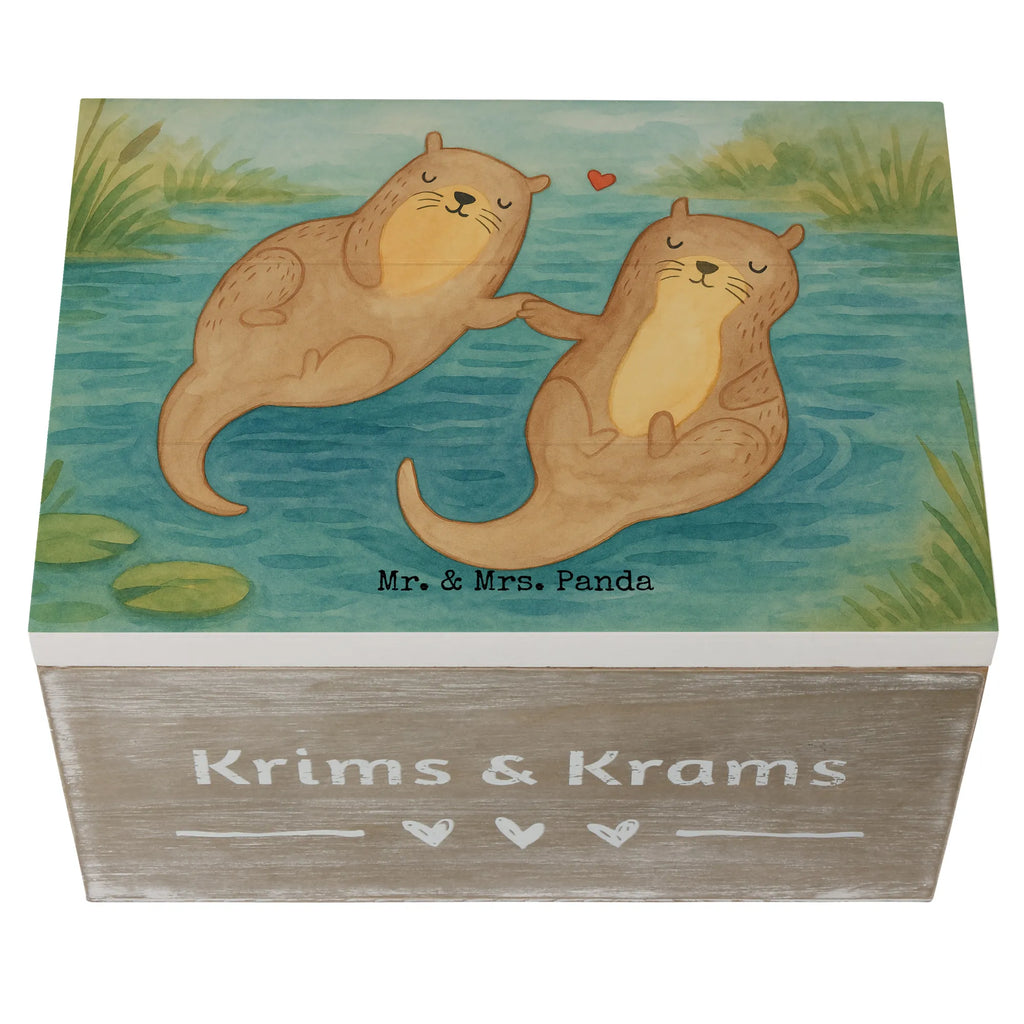 Wooden chest otter holding hands Design Geschenkdose, Erinnerungskiste, Truhe, Schatzkiste, XXL, Schatulle, Aufbewahrungsbox, Dekokiste, Holzkiste, Geschenkbox, Erinnerungsbox, Kiste, Otter, Fischotter, Seeotter, Otter Seeotter See Otter