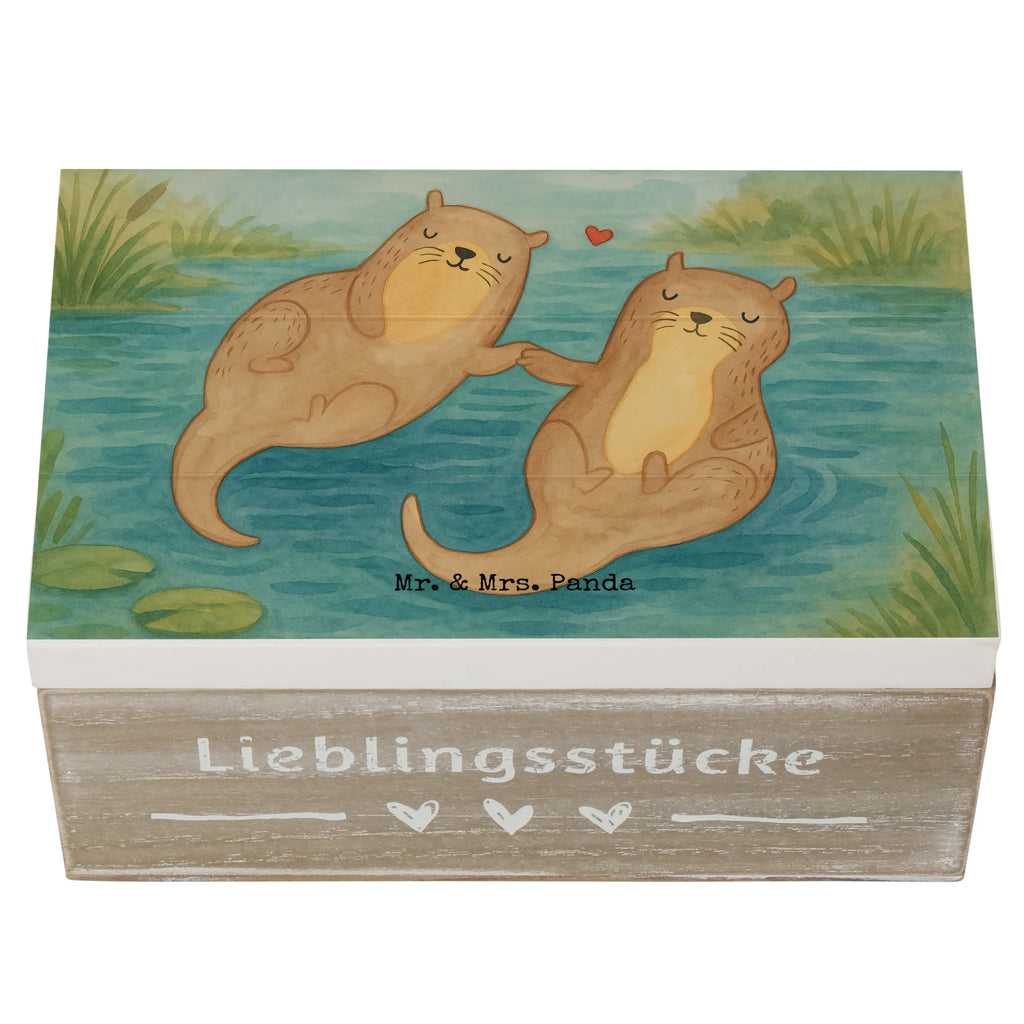 Wooden chest otter holding hands Design Geschenkdose, Erinnerungskiste, Truhe, Schatzkiste, XXL, Schatulle, Aufbewahrungsbox, Dekokiste, Holzkiste, Geschenkbox, Erinnerungsbox, Kiste, Otter, Fischotter, Seeotter, Otter Seeotter See Otter