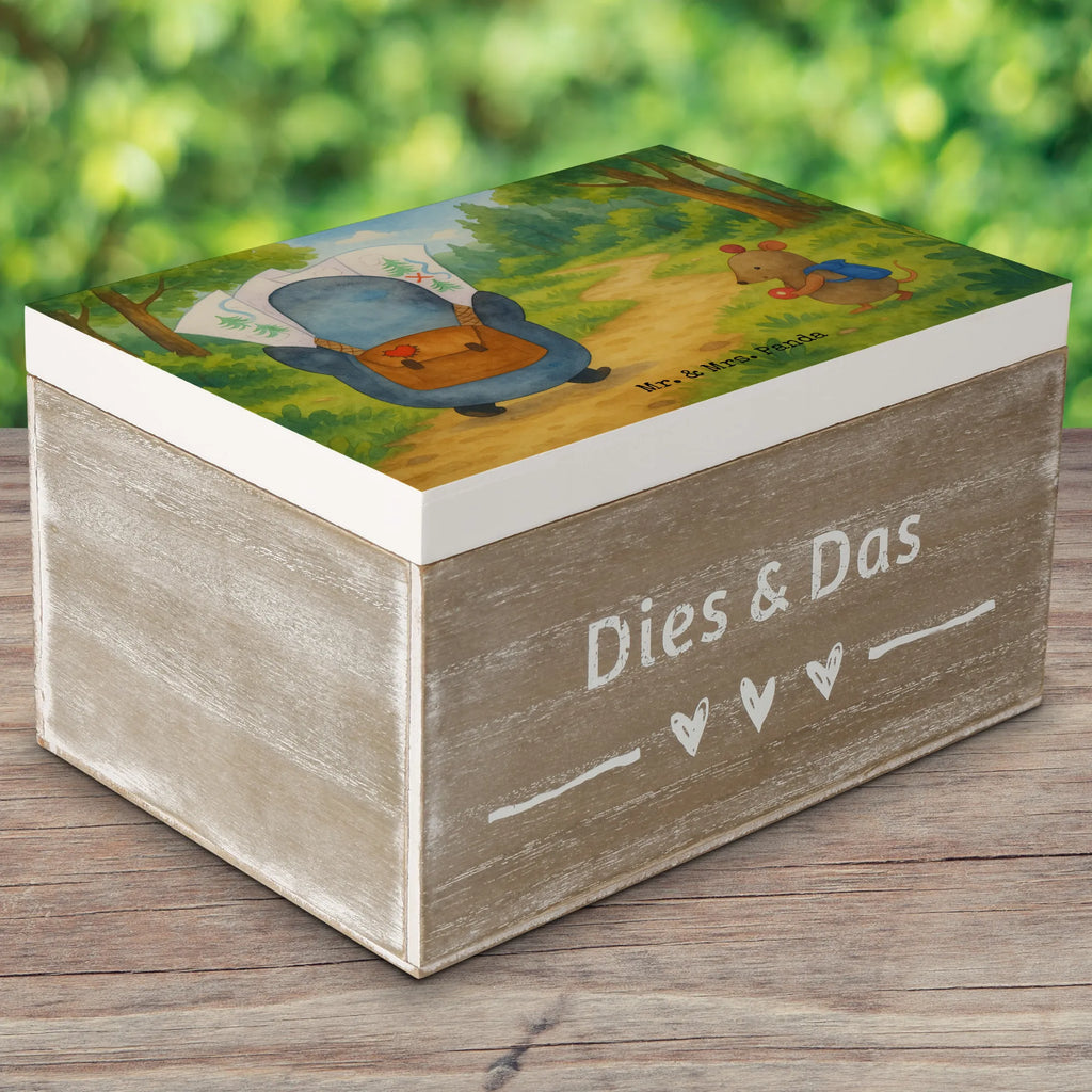 Holzkiste Pinguin & Maus Wanderer Design Geschenkdose, Erinnerungsbox, Schatulle, Kiste, Dekokiste, Aufbewahrungsbox, Geschenkbox, Truhe, Holzkiste, Erinnerungskiste, XXL, Schatzkiste, Pinguin, Ausflug, Wanderlust, Abenteurer, wandern, Roadtrip, Abenteuer, Pinguine
