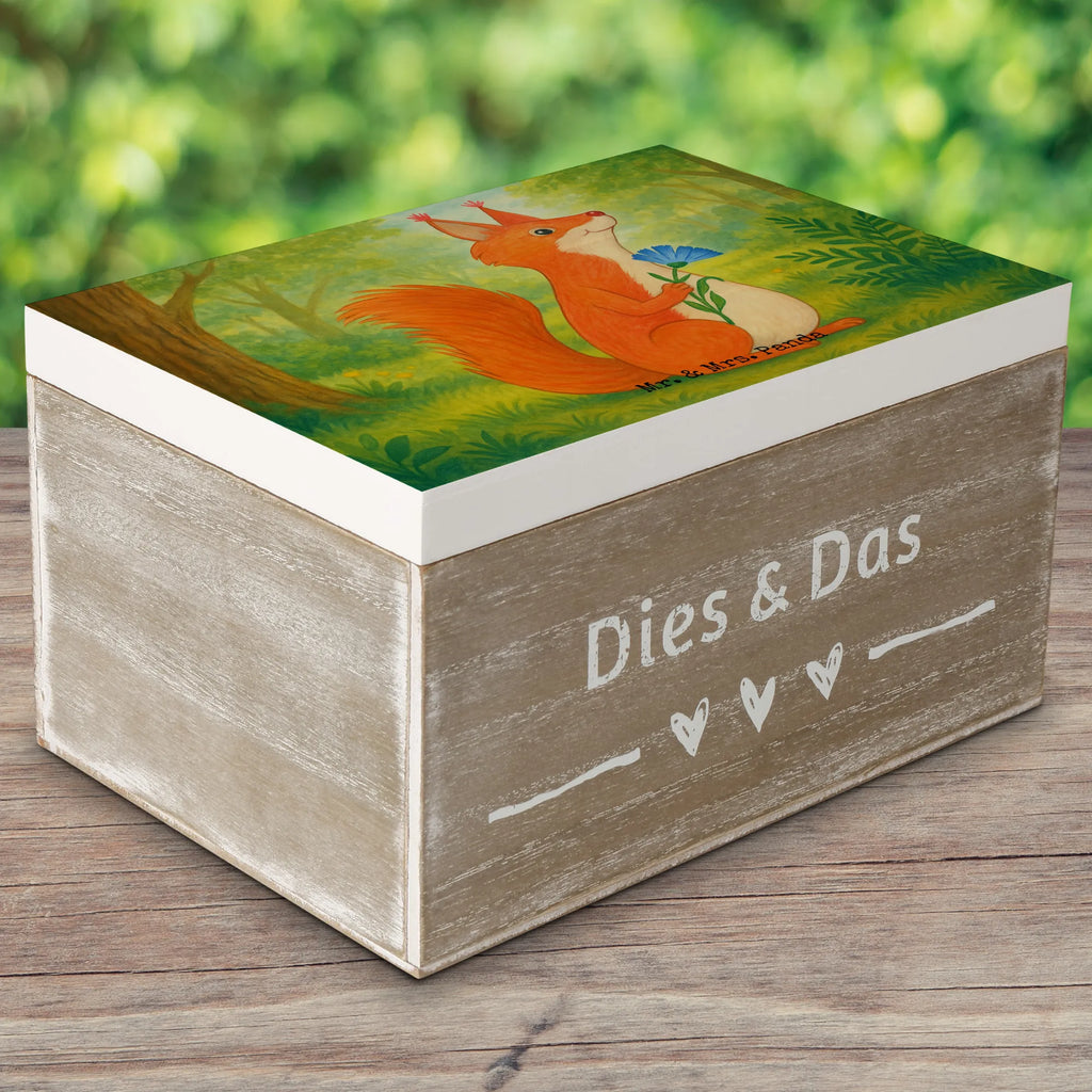 Wooden chest Squirrel flower Design Schatzkiste, Erinnerungsbox, XXL, Schatulle, Geschenkbox, Kiste, Holzkiste, Truhe, Dekokiste, Erinnerungskiste, Geschenkdose, Aufbewahrungsbox, Tiermotive, Gute Laune, lustige Sprüche, Tiere, Spaß, Eichhorn, Lachen, Eichhörnchen, Spruch positiv, Spruch Deko, Motivation Sprüche, Motivation Bilder, glücklich Spruch