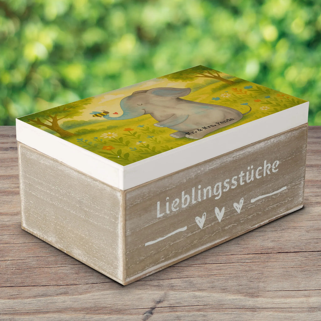 Holzkiste Elefant Biene Design Schatulle, Erinnerungsbox, Truhe, Holzkiste, Aufbewahrungsbox, Erinnerungskiste, Kiste, Dekokiste, XXL, Geschenkdose, Schatzkiste, Geschenkbox, Tiermotive, Gute Laune, lustige Sprüche, Tiere, Jahrestag, Heiratsantrag, Hochzeitsgeschenk, Elefant, Liebesgeschenk, Liebesbeweis, Biene, Liebe, Liebesspruch