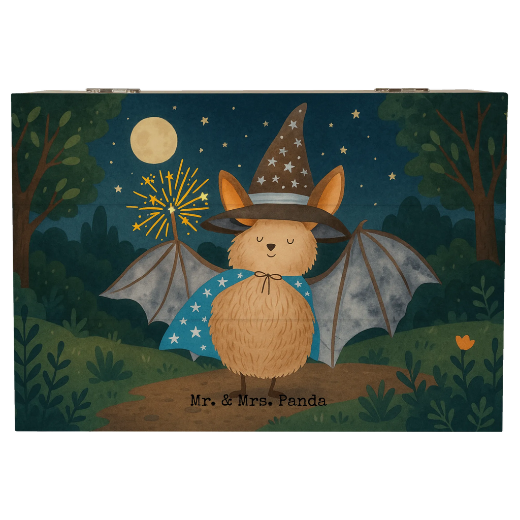 Holzkiste Fledermaus Zauberer Design XXL, Schatzkiste, Kiste, Aufbewahrungsbox, Geschenkdose, Schatulle, Holzkiste, Truhe, Dekokiste, Erinnerungskiste, Geschenkbox, Erinnerungsbox, Tiermotive, Gute Laune, lustige Sprüche, Tiere, Zauberer, Fledermaus, Fledermäuse, Frauen, reinsteigern, Magier