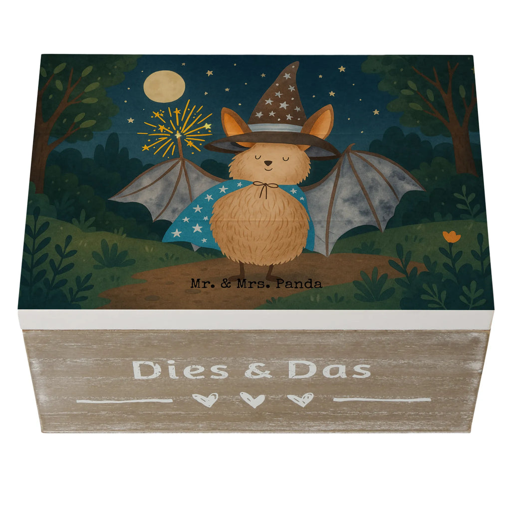 Holzkiste Fledermaus Zauberer Design XXL, Schatzkiste, Kiste, Aufbewahrungsbox, Geschenkdose, Schatulle, Holzkiste, Truhe, Dekokiste, Erinnerungskiste, Geschenkbox, Erinnerungsbox, Tiermotive, Gute Laune, lustige Sprüche, Tiere, Zauberer, Fledermaus, Fledermäuse, Frauen, reinsteigern, Magier