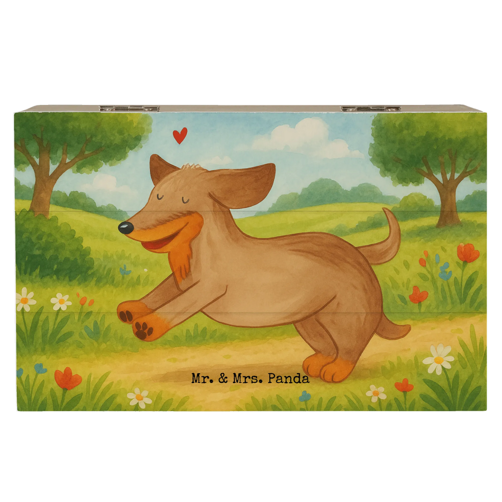 Wooden chest Dog dachshund Design Dekokiste, XXL, Erinnerungsbox, Aufbewahrungsbox, Erinnerungskiste, Kiste, Schatzkiste, Geschenkbox, Schatulle, Truhe, Holzkiste, Geschenkdose, Hund, Hundemotiv, Haustier, Hunderasse, Tierliebhaber, Hundebesitzer, Sprüche, Dachshund, Dackel, Hunde, happy dog