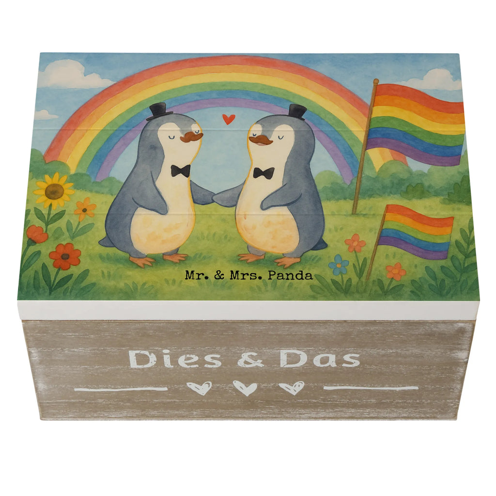 Holzkiste Pinguine Gay Pride Design Geschenkdose, Aufbewahrungsbox, Schatzkiste, Geschenkbox, Truhe, Schatulle, Dekokiste, XXL, Holzkiste, Erinnerungsbox, Erinnerungskiste, Kiste, Hochzeit, Hochzeitsgeschenk, Ehe, Hochzeitsfeier, Trauung, Trauungsgeschenk, Hochzeitskarte, Verlobungsfeier, Verlobungsgeschenk, Hochzeitsgeschenkideen, Hochzeitsgeschenke für Brautpaar