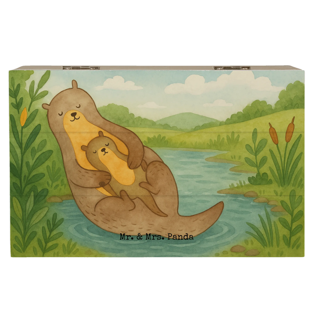 Wooden chest otter child Design Erinnerungskiste, Erinnerungsbox, Schatulle, Geschenkdose, Kiste, Holzkiste, XXL, Aufbewahrungsbox, Schatzkiste, Truhe, Geschenkbox, Dekokiste, Otter, Fischotter, Seeotter, Otter Seeotter See Otter