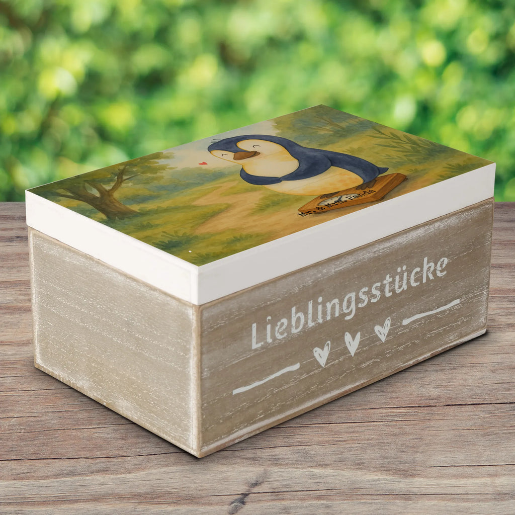 Skrzynia drewniana Pingwin dieta Design XXL, Geschenkbox, Erinnerungskiste, Holzkiste, Schatzkiste, Geschenkdose, Erinnerungsbox, Dekokiste, Truhe, Kiste, Aufbewahrungsbox, Schatulle, Pinguin, Gewicht, Körperliebe, Pinguine, Selbstrespekt, Abspecken, Motivation, Diät, Selbstliebe, Abnehmen
