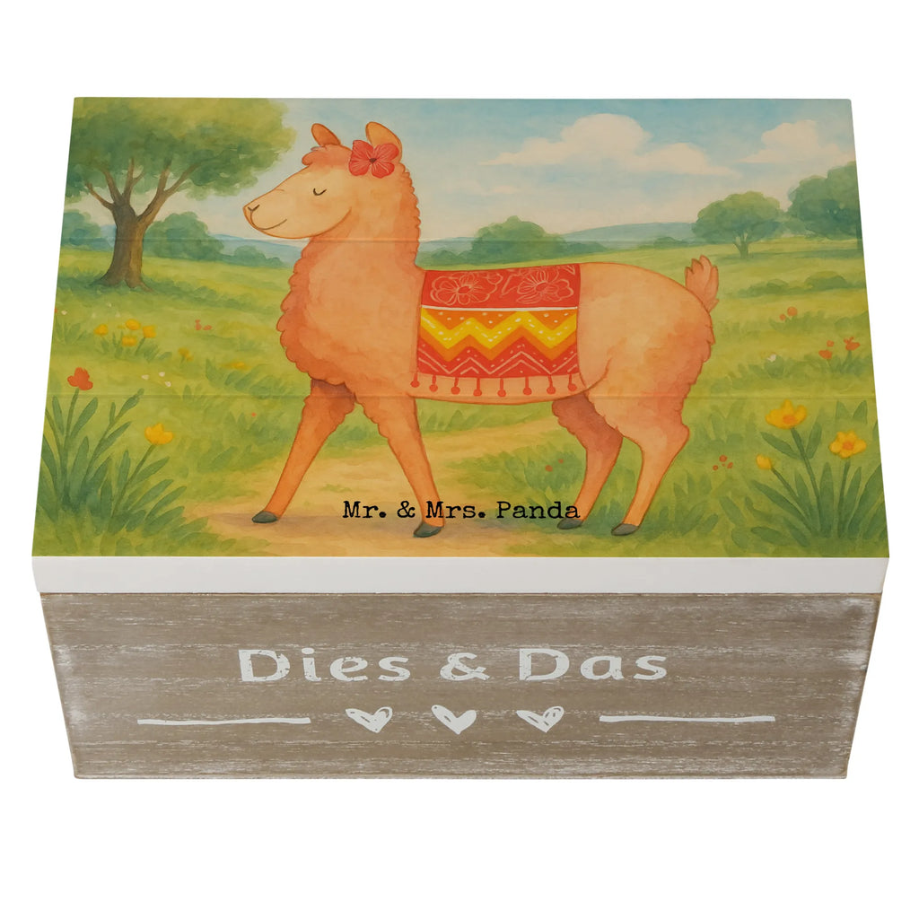 Holzkiste Alpaka Stolz Design XXL, Dekokiste, Geschenkdose, Erinnerungsbox, Schatzkiste, Truhe, Erinnerungskiste, Schatulle, Aufbewahrungsbox, Holzkiste, Kiste, Geschenkbox, Alpaka, Lama