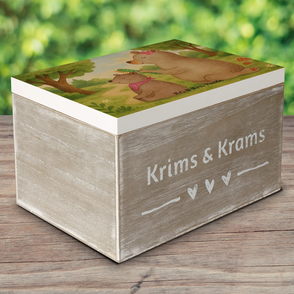 Holzkiste Bär Kind Design Holzkiste, Truhe, Geschenkbox, Aufbewahrungsbox, Dekokiste, Schatzkiste, Kiste, Erinnerungsbox, Schatulle, XXL, Erinnerungskiste, Geschenkdose, Familie, Vatertag, Muttertag, Bruder, Schwester, Mama, Papa, Oma, Opa, Geschenk, Mutti, Mutter