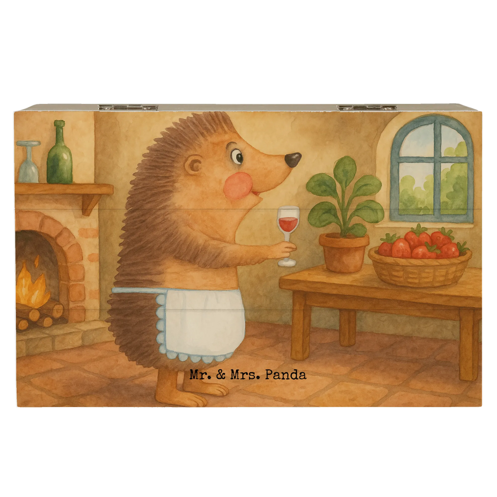 Holzkiste Igel Wein Design Erinnerungskiste, Geschenkdose, Dekokiste, Aufbewahrungsbox, Kiste, Erinnerungsbox, Geschenkbox, XXL, Holzkiste, Schatzkiste, Truhe, Schatulle, Tiermotive, Gute Laune, lustige Sprüche, Tiere, Weißwein, Weinglas, Wein Deko, Rotwein, Wein trinken, Wein Spruch, Igel, Geschenk Weintrinker, Geschenk Weinliebhaber
