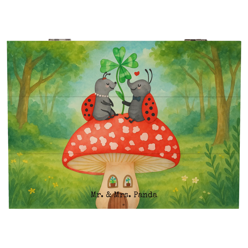 Holzkiste Marienkäfer Fliegenpilz Design Holzkiste, Kiste, Schatzkiste, Truhe, Schatulle, XXL, Erinnerungsbox, Erinnerungskiste, Dekokiste, Aufbewahrungsbox, Geschenkbox, Geschenkdose, Tiermotive, Gute Laune, lustige Sprüche, Tiere, Haus, Wohnung, zuhause, Fliegenpilz, Marienkäfer, Fleigenpilzhaus