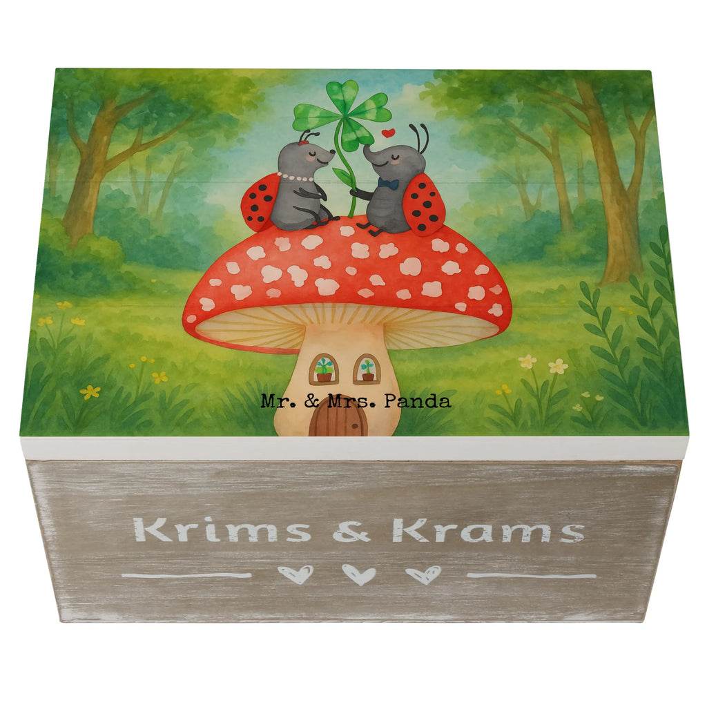 Holzkiste Marienkäfer Fliegenpilz Design Holzkiste, Kiste, Schatzkiste, Truhe, Schatulle, XXL, Erinnerungsbox, Erinnerungskiste, Dekokiste, Aufbewahrungsbox, Geschenkbox, Geschenkdose, Tiermotive, Gute Laune, lustige Sprüche, Tiere, Haus, Wohnung, zuhause, Fliegenpilz, Marienkäfer, Fleigenpilzhaus