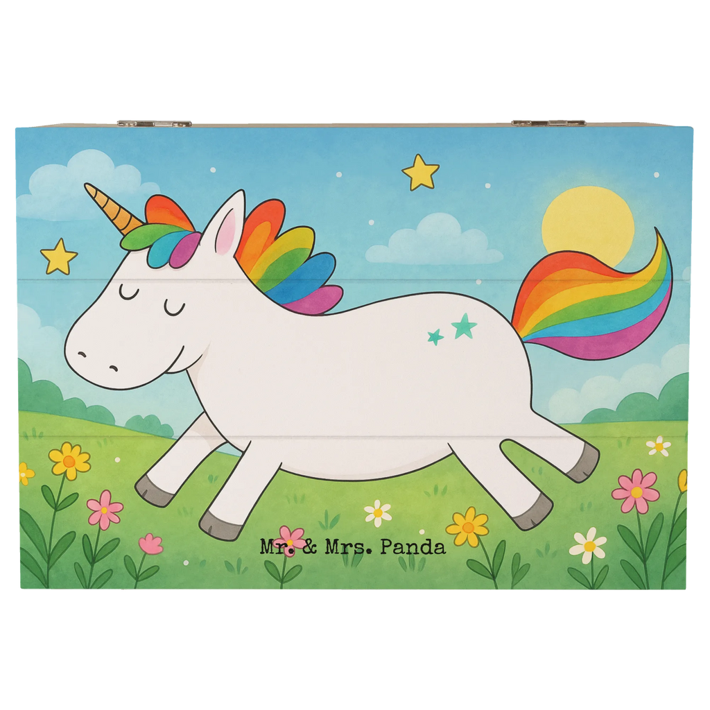 Holzkiste Einhorn Happy Design XXL, Kiste, Aufbewahrungsbox, Truhe, Geschenkdose, Erinnerungskiste, Holzkiste, Dekokiste, Schatulle, Erinnerungsbox, Geschenkbox, Schatzkiste, Einhorn, Einhörner, Einhorn Deko, Unicorn, Spaß, spannend, glücklich, Lachen, Lebensfreude, witzig, fröhlich, Freude, Lächeln
