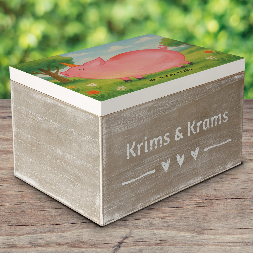 Holzkiste Einhorn Schwein Design Schatulle, Aufbewahrungsbox, Erinnerungskiste, Geschenkbox, XXL, Dekokiste, Schatzkiste, Geschenkdose, Holzkiste, Kiste, Truhe, Erinnerungsbox, Einhorn, Einhörner, Einhorn Deko, Unicorn, geschenk, english, funny, Piggy, witzig. lustig, Schweinhorn, Schwein, Bauer, Pig, Party, englisch, Spaß, Spruch