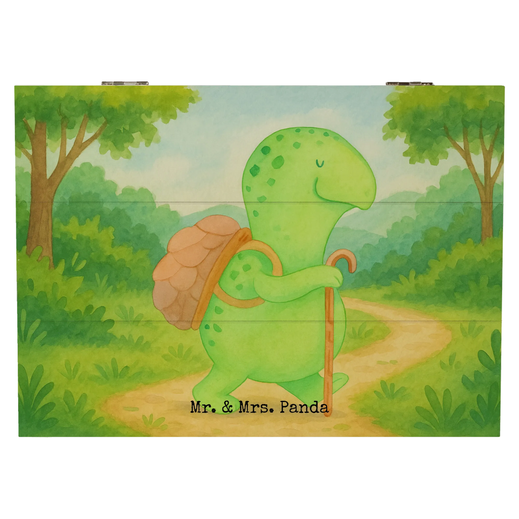 Holzkiste Schildkröte Wanderer Design Schatulle, Aufbewahrungsbox, Geschenkbox, Geschenkdose, Holzkiste, Erinnerungsbox, Schatzkiste, Kiste, Dekokiste, XXL, Erinnerungskiste, Truhe, Schildkröte, Neuanfang, Motivationssprüche, Motivation, Motivationsspruch, Schildkröten