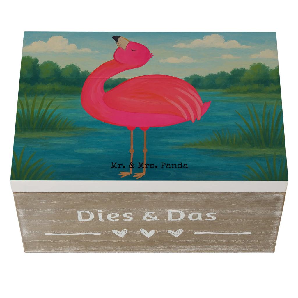 Holzkiste Flamingo Stolz Design Schatulle, Holzkiste, XXL, Geschenkdose, Dekokiste, Erinnerungsbox, Geschenkbox, Truhe, Aufbewahrungsbox, Erinnerungskiste, Schatzkiste, Kiste, Flamingo, Selbstliebe, Selbstakzeptanz, Tochter, Freundin, Schwester, Mama, beste Freundin, Freude, stolz