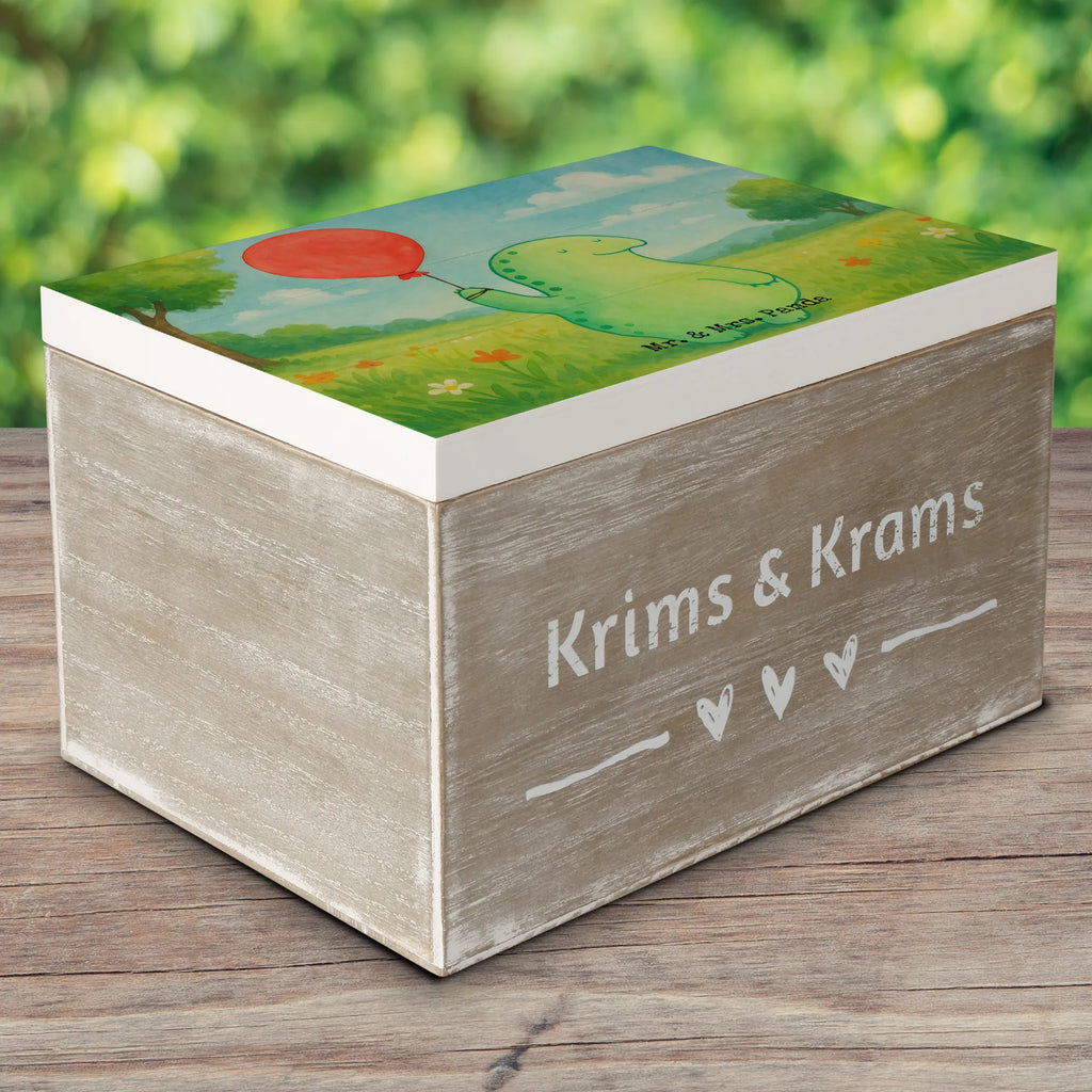 Holzkiste Schildkröte Luftballon Design XXL, Erinnerungskiste, Truhe, Schatulle, Aufbewahrungsbox, Dekokiste, Geschenkbox, Erinnerungsbox, Schatzkiste, Kiste, Holzkiste, Geschenkdose, Schildkröte, Schildkröten, Mutausbruch, Motivation, Motivationsspruch