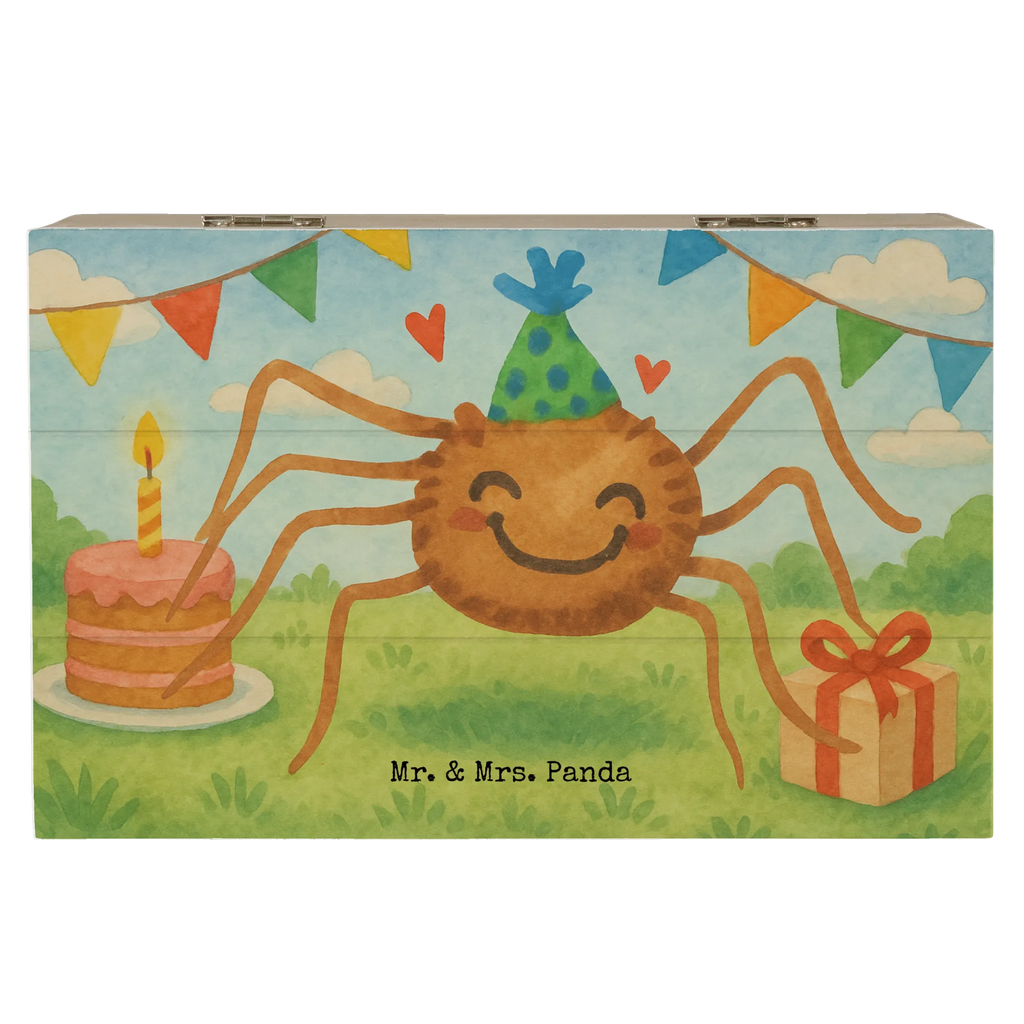 Wooden chest Spider Agathe Party Design Dekokiste, Erinnerungskiste, Kiste, Geschenkdose, Erinnerungsbox, Schatulle, Geschenkbox, Aufbewahrungsbox, Schatzkiste, Truhe, XXL, Holzkiste, Spinne Agathe, Spinne, Agathe, Videos, Merchandise, Motivation, Glück, Wunder, Selbstliebe