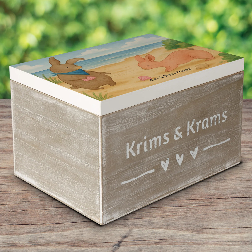 Skrzynia drewniana Muszla królików Design Geschenkbox, Truhe, XXL, Dekokiste, Geschenkdose, Holzkiste, Schatzkiste, Erinnerungskiste, Aufbewahrungsbox, Schatulle, Kiste, Erinnerungsbox, Familie, Vatertag, Muttertag, Bruder, Schwester, Mama, Papa, Oma, Opa, BFF, Muscheln sammeln, Muscheln, beste Freundin, Meer, Freundin, Freundinnen, Hasen, best friends
