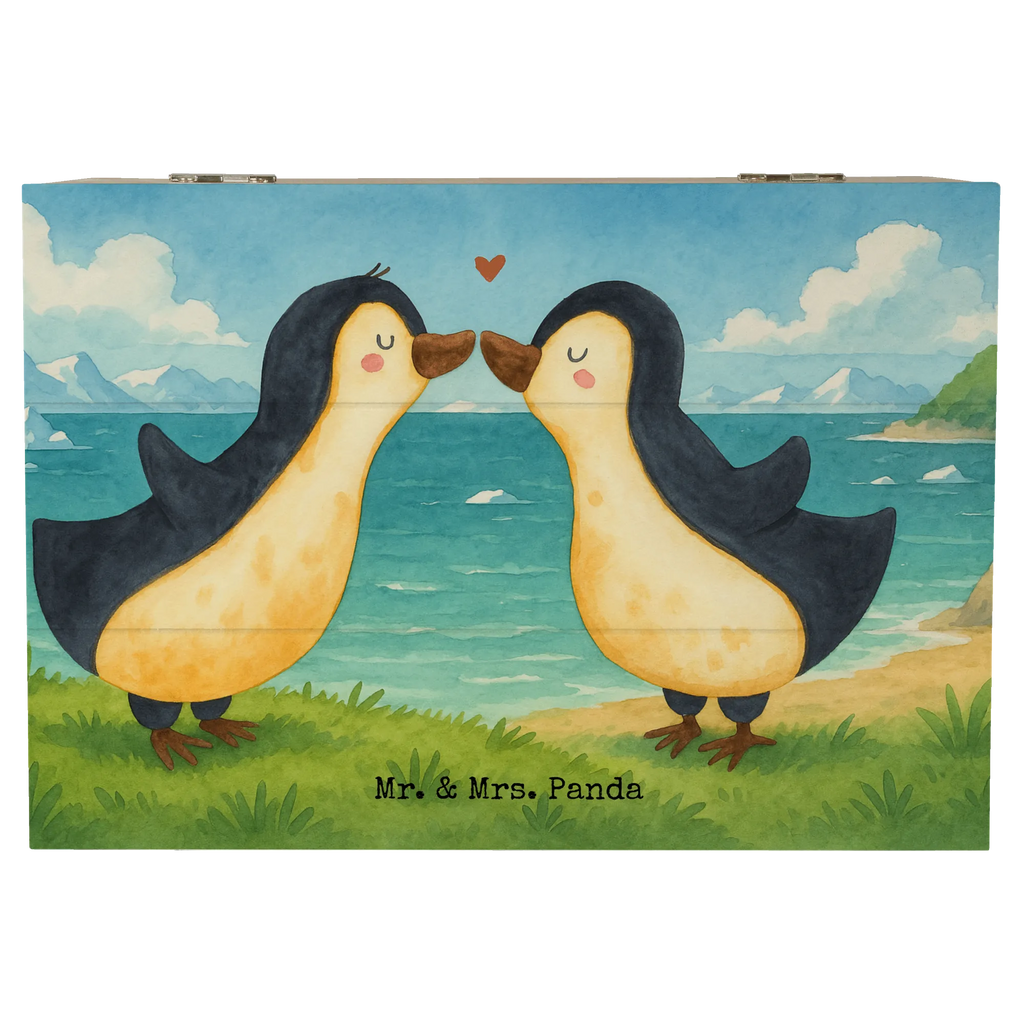Holzkiste Pinguine Kuss Design Erinnerungskiste, Aufbewahrungsbox, Erinnerungsbox, Geschenkbox, Schatzkiste, Dekokiste, Kiste, Schatulle, Geschenkdose, Truhe, XXL, Holzkiste, Liebe, Partner, Freund, Freundin, Ehemann, Ehefrau, Heiraten, Verlobung, Heiratsantrag, Liebesgeschenk, Jahrestag, Hocheitstag, Geschenk für Partner, Liebesbeweis, Geschenk für Freundin, für Männer, Geschenk für Frauen, Hochzeitstag, für Ehemann, Mitbringsel, Valentinstag