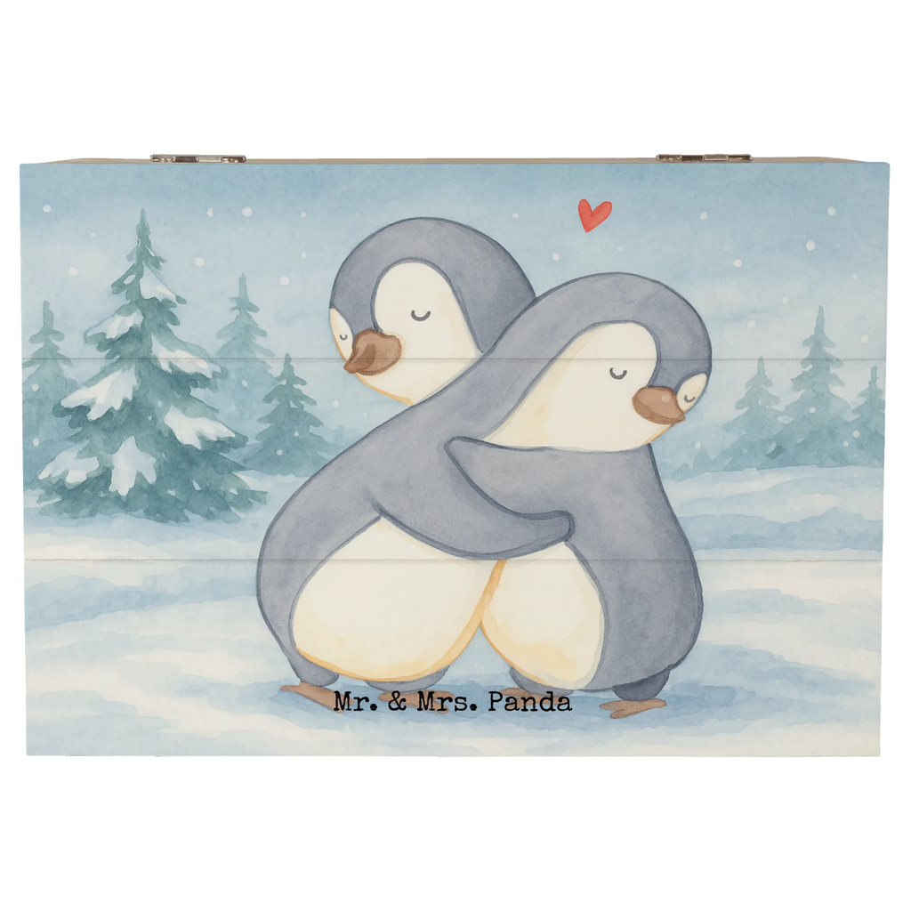 Holzkiste Pinguine Kuscheln Design Truhe, Geschenkdose, Aufbewahrungsbox, XXL, Erinnerungsbox, Erinnerungskiste, Schatzkiste, Geschenkbox, Kiste, Holzkiste, Schatulle, Dekokiste, Liebe, Partner, Freund, Freundin, Ehemann, Ehefrau, Heiraten, Verlobung, Heiratsantrag, Liebesgeschenk, Jahrestag, Hocheitstag, für Ehemann, Liebesbeweis, Mitbringsel, Geschenk für Freundin, Geschenk für Partner, für Männer, Geschenk für Frauen, Valentinstag, Hochzeitstag