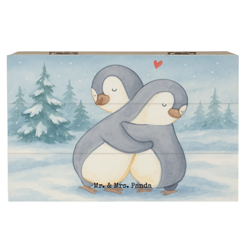 Holzkiste Pinguine Kuscheln Design Truhe, Geschenkdose, Aufbewahrungsbox, XXL, Erinnerungsbox, Erinnerungskiste, Schatzkiste, Geschenkbox, Kiste, Holzkiste, Schatulle, Dekokiste, Liebe, Partner, Freund, Freundin, Ehemann, Ehefrau, Heiraten, Verlobung, Heiratsantrag, Liebesgeschenk, Jahrestag, Hocheitstag, für Ehemann, Liebesbeweis, Mitbringsel, Geschenk für Freundin, Geschenk für Partner, für Männer, Geschenk für Frauen, Valentinstag, Hochzeitstag