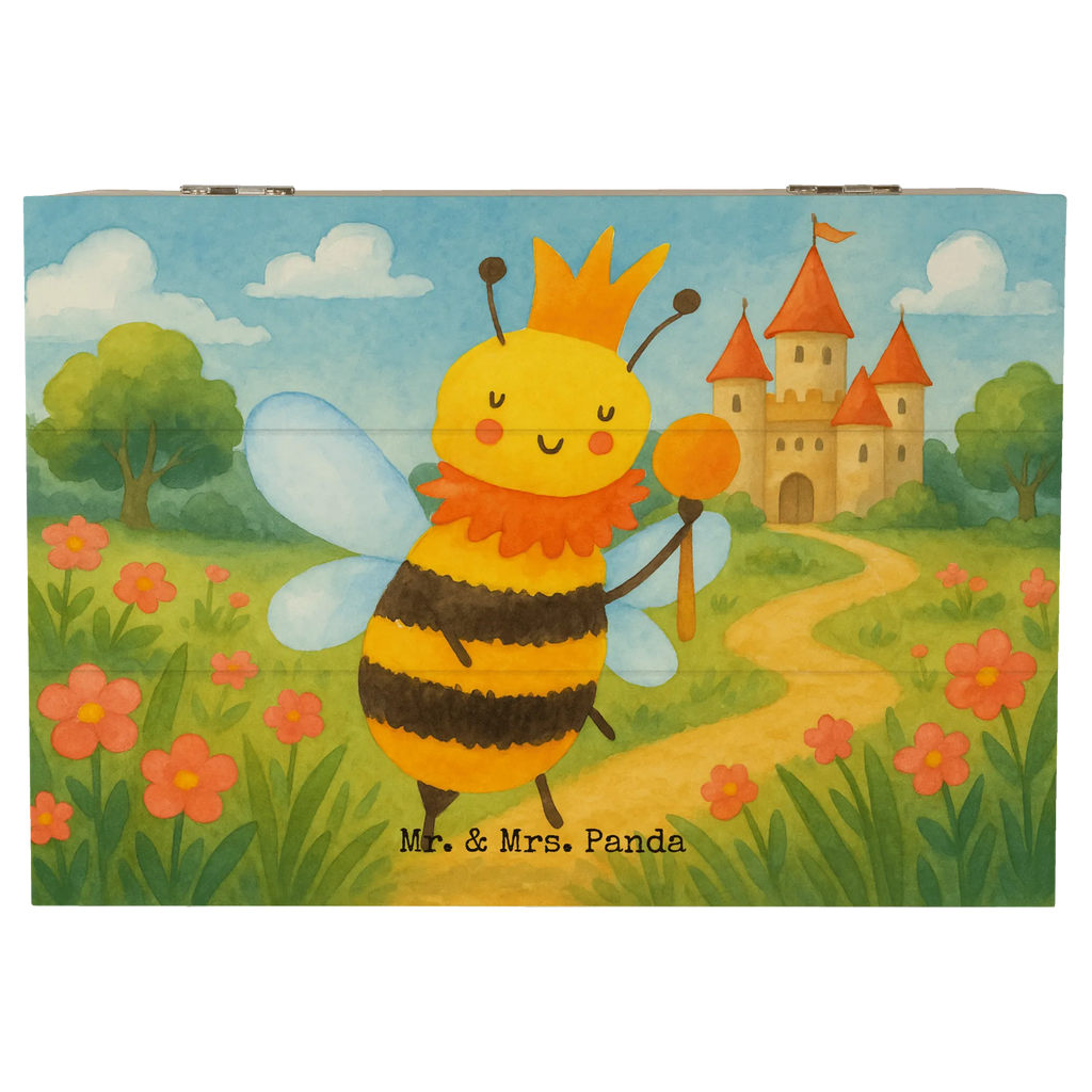 Holzkiste Biene König Design Kiste, Geschenkbox, Holzkiste, Truhe, Schatulle, Aufbewahrungsbox, Schatzkiste, Geschenkdose, Erinnerungskiste, Dekokiste, XXL, Erinnerungsbox, Biene, Wespe, Hummel