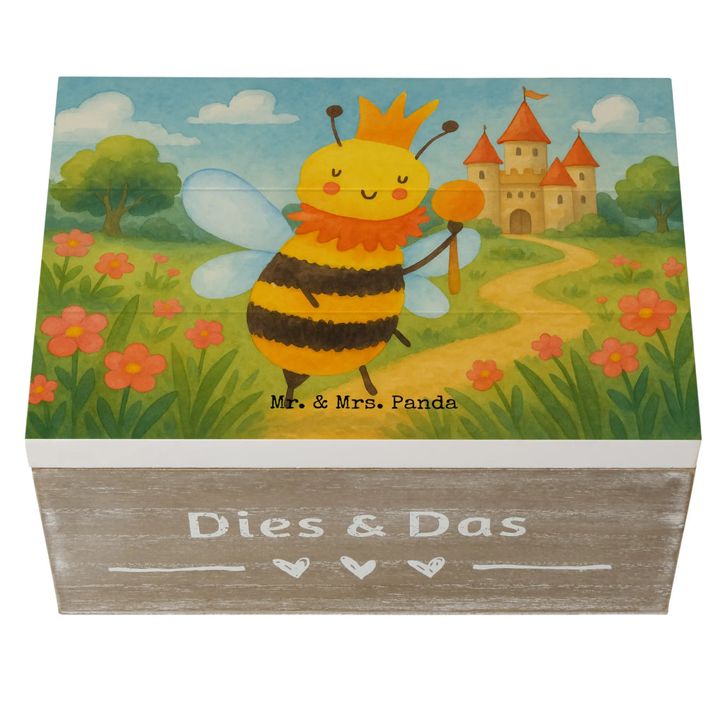 Holzkiste Biene König Design Kiste, Geschenkbox, Holzkiste, Truhe, Schatulle, Aufbewahrungsbox, Schatzkiste, Geschenkdose, Erinnerungskiste, Dekokiste, XXL, Erinnerungsbox, Biene, Wespe, Hummel