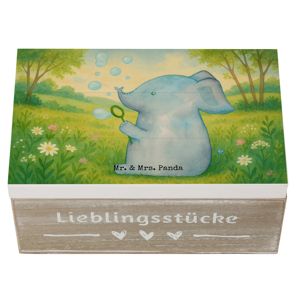 Holzkiste Elefant Seifenblasen Design Erinnerungskiste, Erinnerungsbox, Geschenkbox, Holzkiste, Dekokiste, Geschenkdose, XXL, Schatzkiste, Truhe, Kiste, Schatulle, Aufbewahrungsbox, Tiermotive, Gute Laune, lustige Sprüche, Tiere, Liebe, Liebesspruch, Heimat, Elefant, Seifenblasen, Gefühl. Daheim, Dickhäuter, Elefanten, Rüsseltier, Liebesbeweis