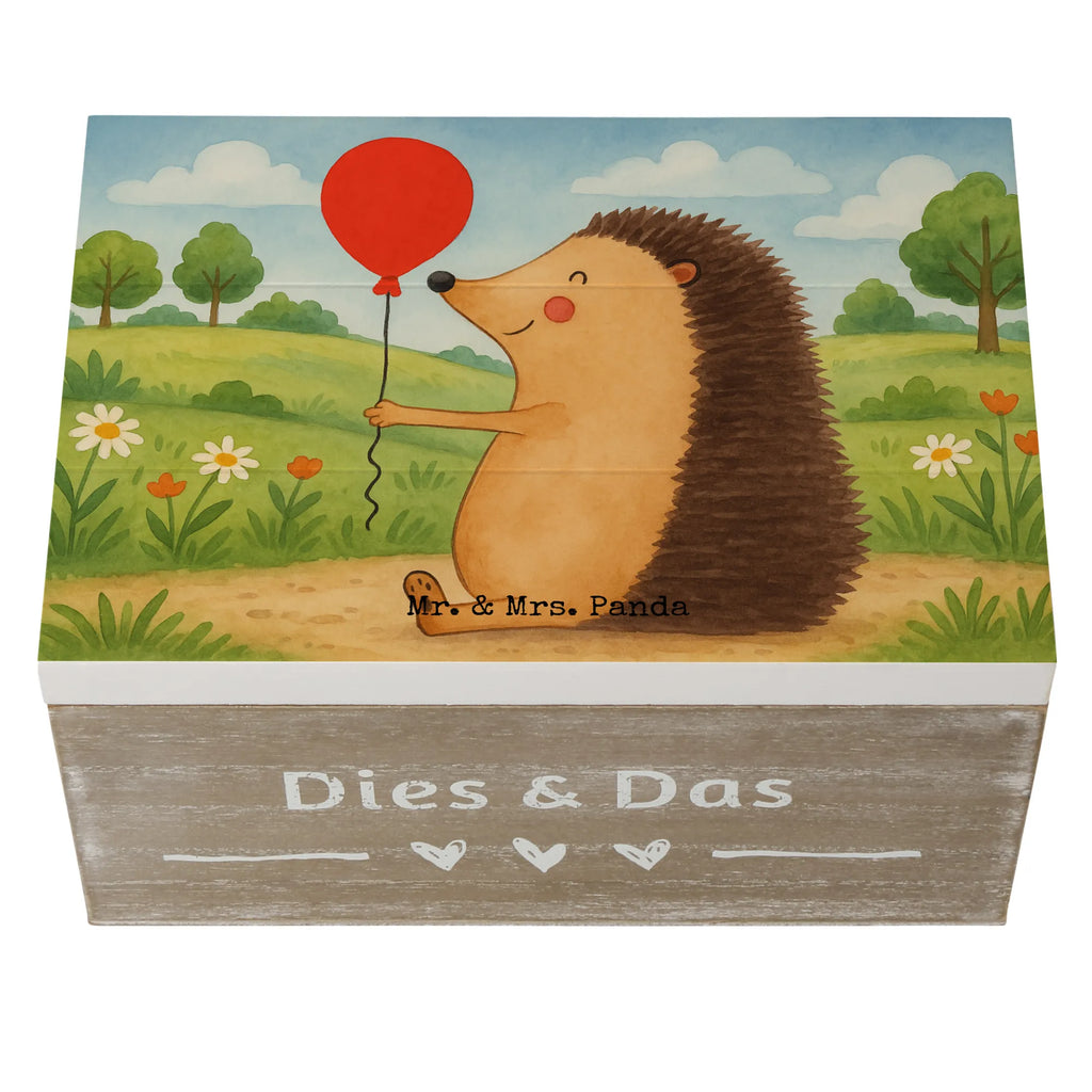 Holzkiste Igel Luftballon Design Dekokiste, Holzkiste, Kiste, Schatulle, Aufbewahrungsbox, Erinnerungsbox, XXL, Geschenkdose, Schatzkiste, Truhe, Erinnerungskiste, Geschenkbox, Tiermotive, Gute Laune, lustige Sprüche, Tiere, Igel, Glückwunsch, Herzlichen Glückwunsch, Ballon, Geburtstag, Geburtstagskind, Happy Birthday