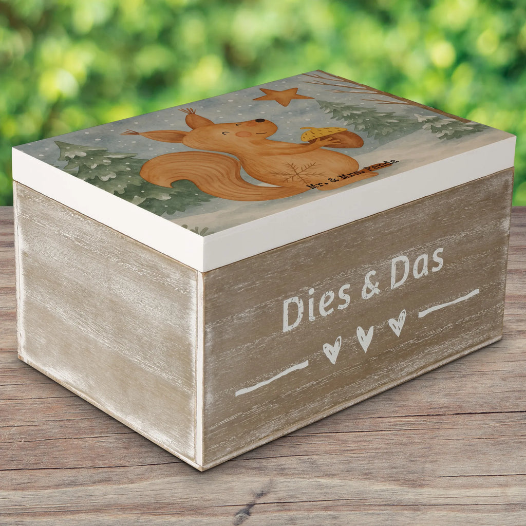 Holzkiste Eichhörnchen Weihnachten Design Geschenkbox, Erinnerungskiste, XXL, Schatulle, Geschenkdose, Aufbewahrungsbox, Holzkiste, Dekokiste, Erinnerungsbox, Schatzkiste, Truhe, Kiste, Winter, Weihnachten, Weihnachtsdeko, Nikolaus, Advent, Heiligabend, Wintermotiv, Weihnachtsgruß, Neujahr, Vogel, Weihnachtsmotiv, Frohes neues Jahr, Guten Rutsch, Frohe Weihnachten