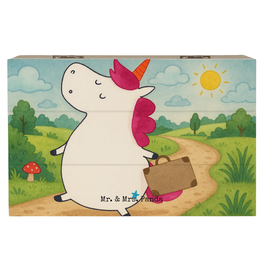 Wooden chest unicorn Suitcase Design XXL, Geschenkdose, Erinnerungskiste, Holzkiste, Geschenkbox, Schatzkiste, Dekokiste, Schatulle, Aufbewahrungsbox, Truhe, Erinnerungsbox, Kiste, Einhorn, Einhörner, Einhorn Deko, Unicorn, Abenteuer, Gepäck, witzig, Koffer, Kind, lustig, albern, Spaß, Reise, Verreisen, Erwachsen, unicorn