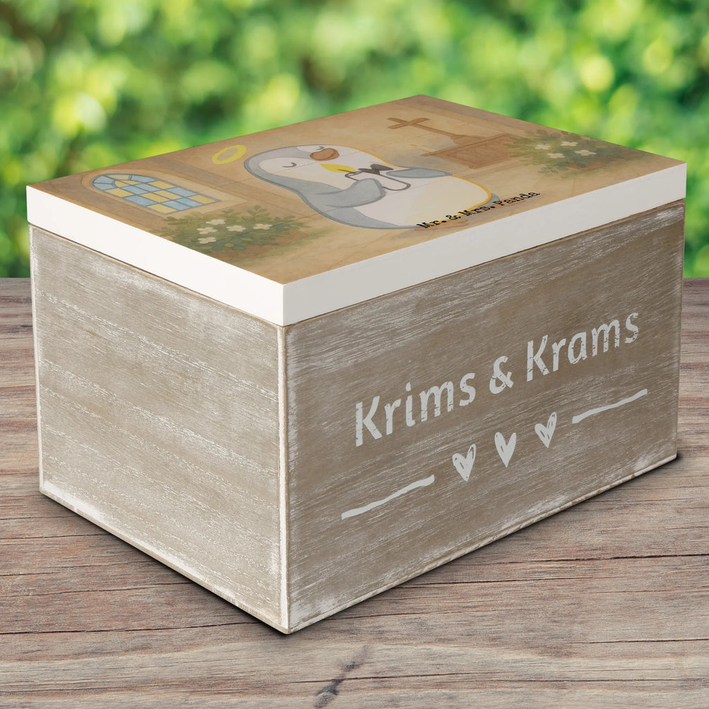 Wooden chest penguin communion Design Erinnerungskiste, Geschenkbox, Holzkiste, Schatulle, Schatzkiste, Dekokiste, Aufbewahrungsbox, Erinnerungsbox, Kiste, XXL, Truhe, Geschenkdose, Konfirmation, Kommunion, Jugendweihe, Konfirmation Geschenk, Kommunion Dankeschön, Glauben, Kommunion Geschenk, Sonnenschein