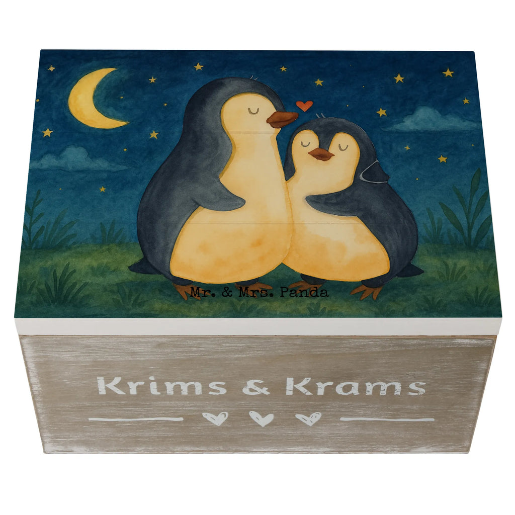 Holzkiste Pinguine Einschlafen Design Erinnerungskiste, Truhe, Holzkiste, XXL, Aufbewahrungsbox, Schatzkiste, Kiste, Erinnerungsbox, Dekokiste, Geschenkdose, Schatulle, Geschenkbox, Liebe, Partner, Freund, Freundin, Ehemann, Ehefrau, Heiraten, Verlobung, Heiratsantrag, Liebesgeschenk, Jahrestag, Hocheitstag, Geschenk für Partner, Valentinstag, Mitbringsel, Liebesbeweis, Geschenk für Frauen, Geschenk für Freundin, für Ehemann, Hochzeitstag, für Männer