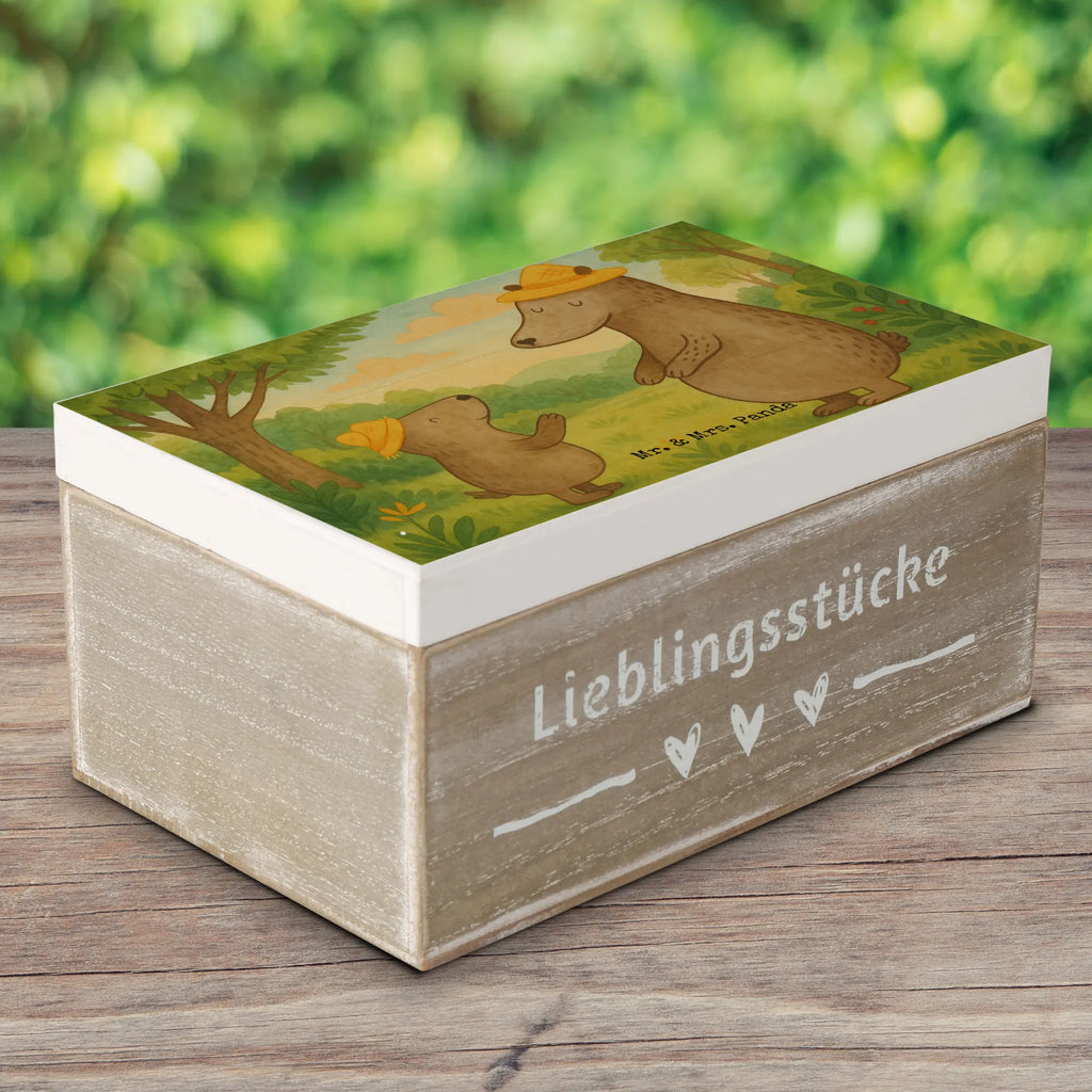 Skrzynia drewniana Niedźwiedzie z kapeluszami Design Schatzkiste, Erinnerungsbox, Erinnerungskiste, Geschenkdose, Schatulle, Geschenkbox, Truhe, Aufbewahrungsbox, Kiste, Dekokiste, XXL, Holzkiste, Familie, Vatertag, Muttertag, Bruder, Schwester, Mama, Papa, Oma, Opa, Vorbild, Söhne, Kind, Daddy, Paps, Vater, Family, Kinder, Bär, Lieblingsmensch, Sohn, Papi, Vater-Sohn, Dad, Bären