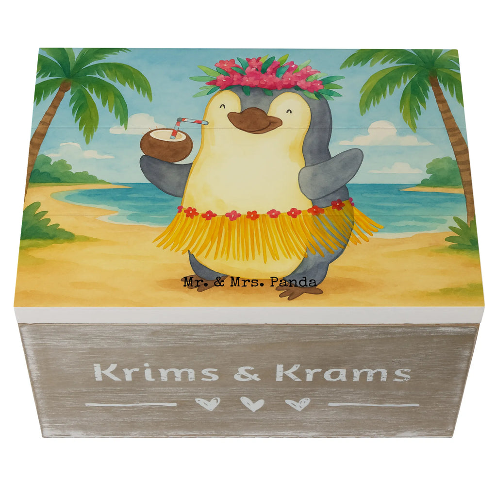 Skrzynia drewniana Pingwin z Kokosem Design Geschenkdose, Schatulle, Geschenkbox, Kiste, Holzkiste, Erinnerungskiste, Dekokiste, Schatzkiste, Truhe, XXL, Aufbewahrungsbox, Erinnerungsbox, Pinguin, Kokosnuss, Aloha, Hawaii, Pinguine, Urlaub