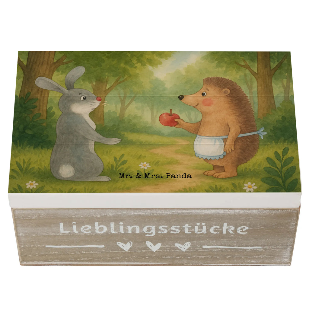 Holzkiste Hase Igel Design Geschenkbox, Kiste, Aufbewahrungsbox, Truhe, XXL, Erinnerungsbox, Schatulle, Schatzkiste, Geschenkdose, Dekokiste, Erinnerungskiste, Holzkiste, Tiermotive, Gute Laune, lustige Sprüche, Tiere, Trösten, Liebeskummer Geschenk, Liebe Spruch, Hase, Igel, Spruch romantisch, Trennungsschmerz, Herzschmerz, Igel und Hase