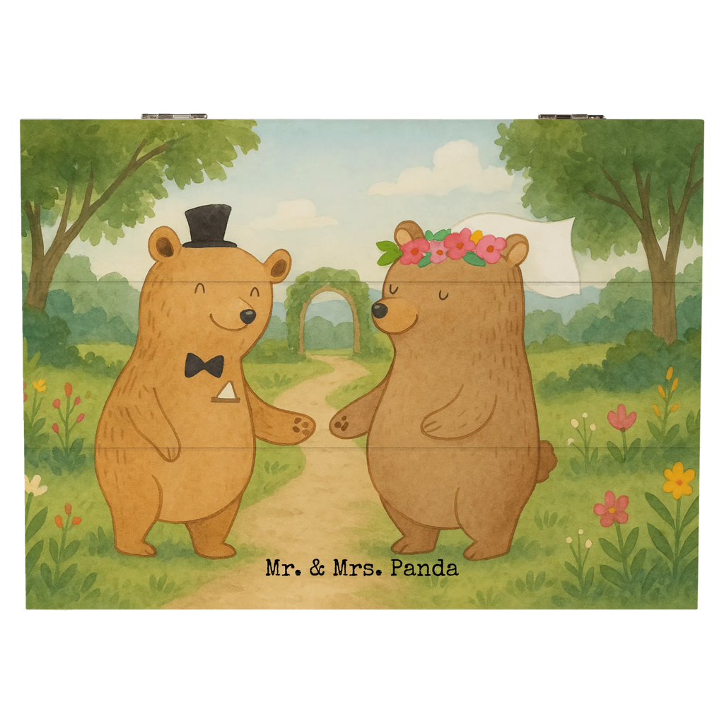 Wooden chest bears marriage Design Geschenkbox, Erinnerungskiste, Aufbewahrungsbox, Holzkiste, Kiste, Truhe, Dekokiste, XXL, Erinnerungsbox, Schatzkiste, Schatulle, Geschenkdose, Hochzeit, Hochzeitsgeschenk, Ehe, Hochzeitsfeier, Trauung, Trauungsgeschenk, Hochzeitskarte, Verlobungsfeier, Verlobungsgeschenk, Hochzeitsgeschenkideen, Hochzeitsgeschenke für Brautpaar, Hochzeitstag, Geschenk zur Hochzeit