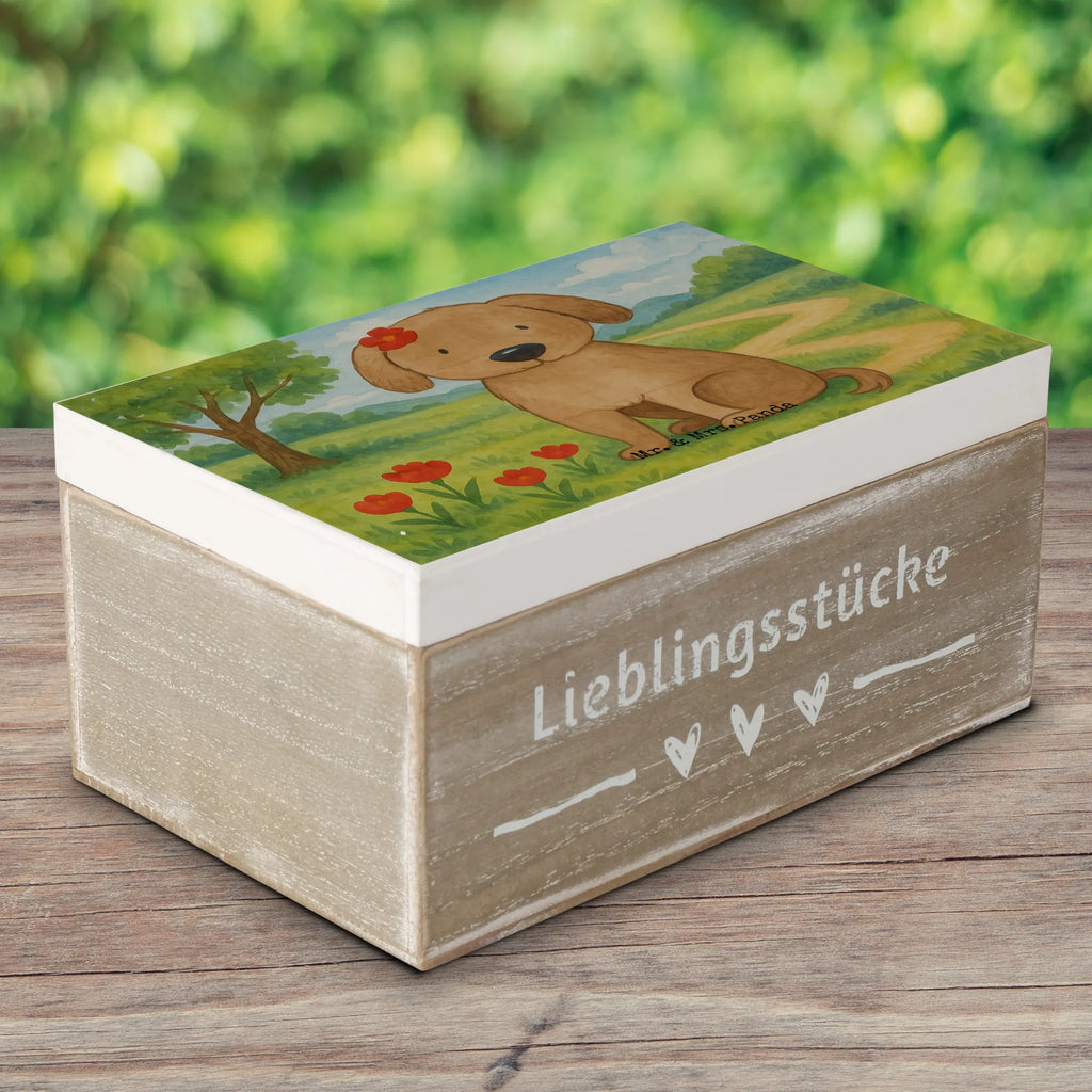 Holzkiste Hund Dame Design Erinnerungsbox, Erinnerungskiste, Geschenkbox, Geschenkdose, Schatzkiste, Truhe, XXL, Kiste, Schatulle, Aufbewahrungsbox, Holzkiste, Dekokiste, Hund, Hundemotiv, Haustier, Hunderasse, Tierliebhaber, Hundebesitzer, Sprüche, Hundeglück, Hunde, Liebe, Hundeliebe, Frauchen