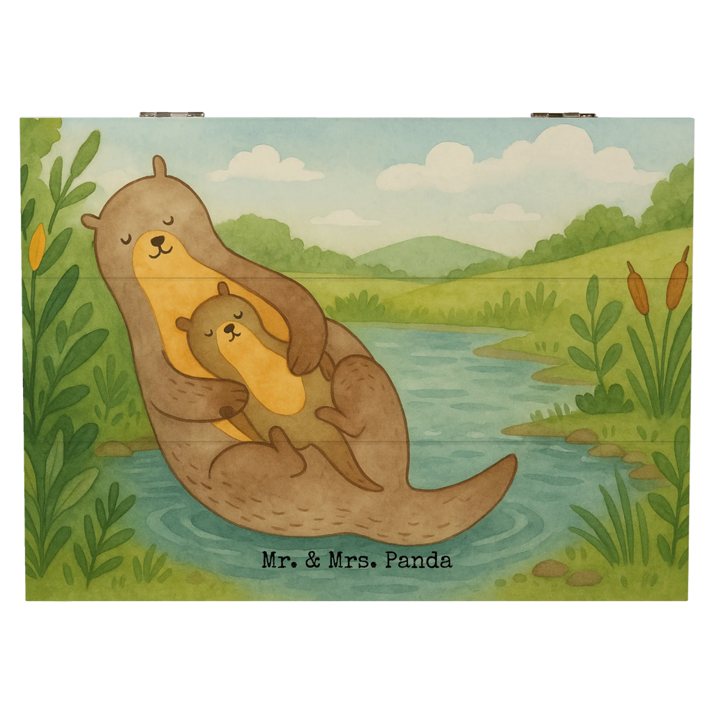 Wooden chest otter child Design Erinnerungskiste, Erinnerungsbox, Schatulle, Geschenkdose, Kiste, Holzkiste, XXL, Aufbewahrungsbox, Schatzkiste, Truhe, Geschenkbox, Dekokiste, Otter, Fischotter, Seeotter, Otter Seeotter See Otter