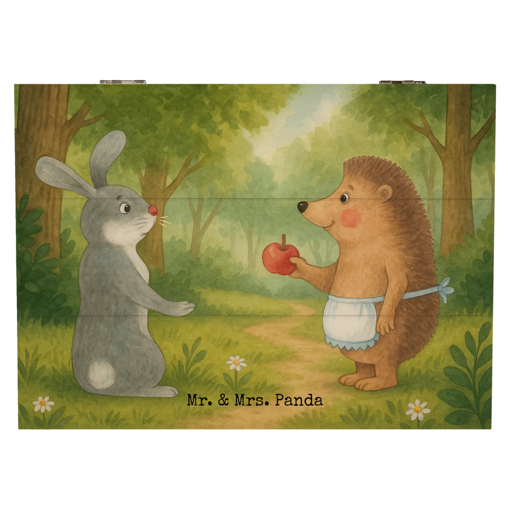 Holzkiste Hase Igel Design Geschenkbox, Kiste, Aufbewahrungsbox, Truhe, XXL, Erinnerungsbox, Schatulle, Schatzkiste, Geschenkdose, Dekokiste, Erinnerungskiste, Holzkiste, Tiermotive, Gute Laune, lustige Sprüche, Tiere, Trösten, Liebeskummer Geschenk, Liebe Spruch, Hase, Igel, Spruch romantisch, Trennungsschmerz, Herzschmerz, Igel und Hase