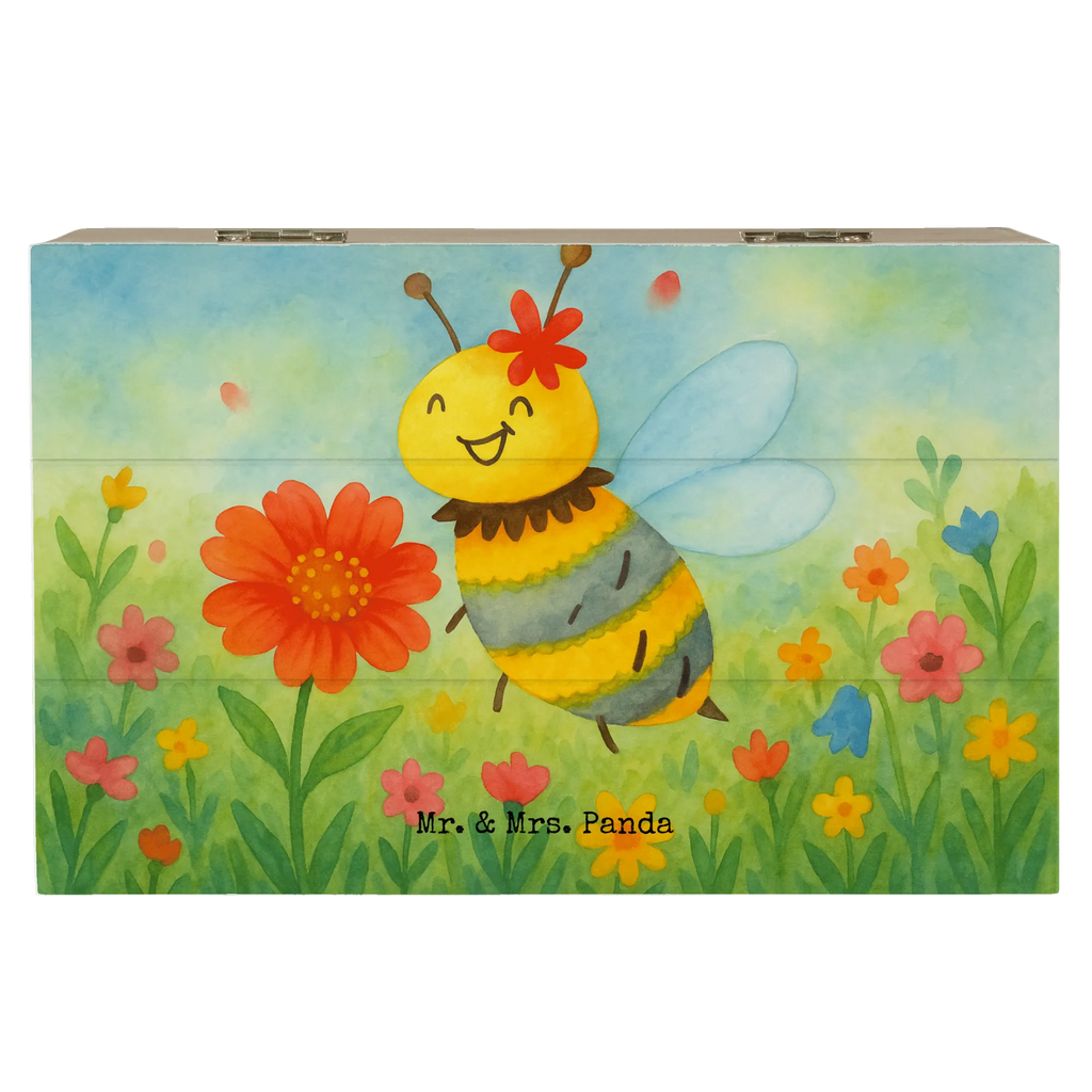 Holzkiste Biene Blume Design Geschenkdose, Schatzkiste, Erinnerungskiste, Kiste, Dekokiste, XXL, Schatulle, Holzkiste, Aufbewahrungsbox, Geschenkbox, Truhe, Erinnerungsbox, Biene, Wespe, Hummel