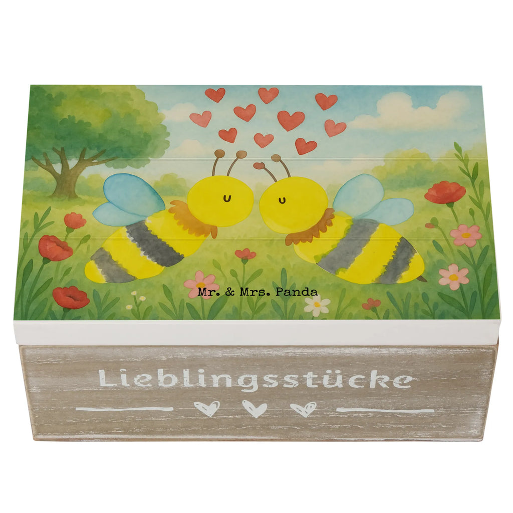 Holzkiste Biene Liebe Design Truhe, Schatulle, Erinnerungskiste, Geschenkbox, Holzkiste, Aufbewahrungsbox, Dekokiste, Erinnerungsbox, Schatzkiste, Kiste, XXL, Geschenkdose, Biene, Wespe, Hummel