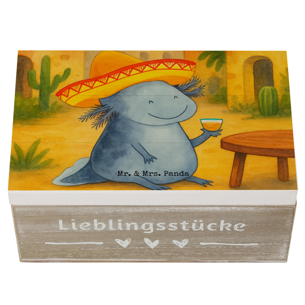 Holzkiste Axolotl Tequila Design Dekokiste, Erinnerungskiste, Geschenkbox, Schatzkiste, Truhe, Kiste, Schatulle, Geschenkdose, Aufbewahrungsbox, Erinnerungsbox, XXL, Holzkiste, Axolotl, Molch, Lurche, Feuerdrache, Schwanzlurch, Mexiko, Sombrero, Zitrone, Lurch, Tequila, Feuersalamander, Axolot, Spruch, Motivation, Mexico