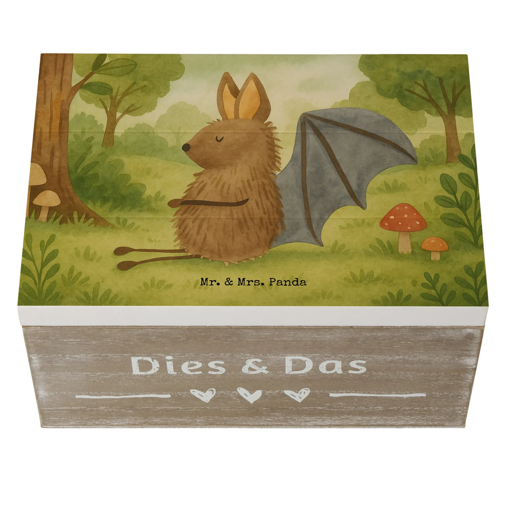 Holzkiste Fledermaus Sitzen Design