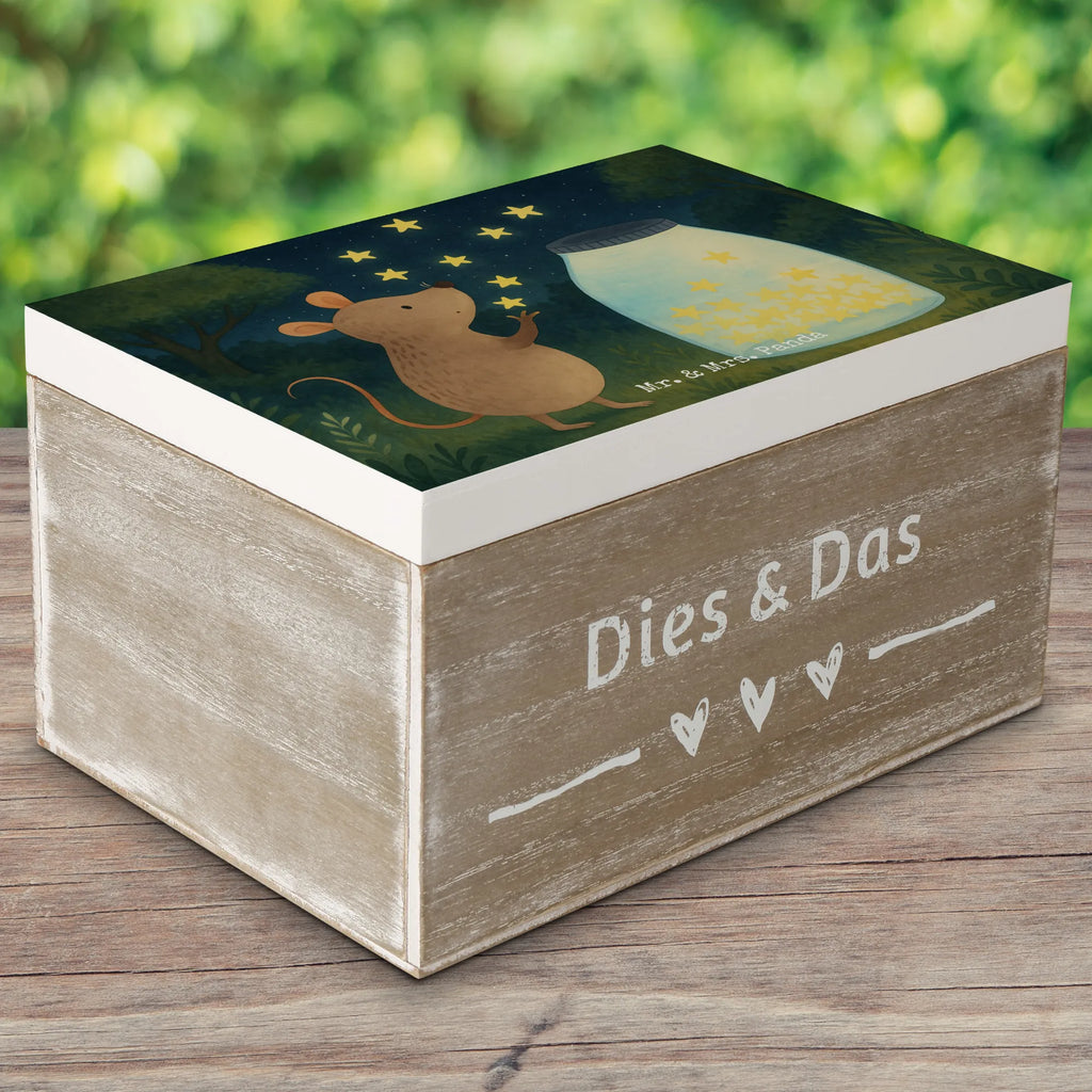 Skrzynia drewniana mysz Gwiazdy Design Geschenkbox, Aufbewahrungsbox, Schatzkiste, XXL, Geschenkdose, Dekokiste, Erinnerungskiste, Truhe, Holzkiste, Kiste, Schatulle, Erinnerungsbox, Tiermotive, Gute Laune, lustige Sprüche, Tiere, Taufgeschenk, Geburtstag, Schwangerschaft, Wunsch, Träume, Hoffnung, Kindergeburtstag, erstes Kind, Kind, Maus, Sterne, Taufe, Geburt