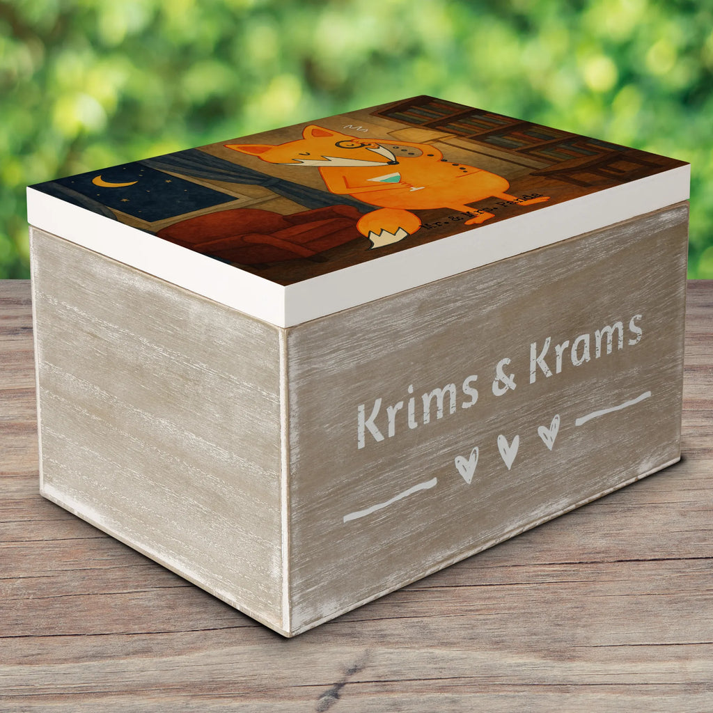 Holzkiste Fuchs Lord Design Aufbewahrungsbox, Erinnerungskiste, Geschenkdose, XXL, Schatzkiste, Dekokiste, Kiste, Erinnerungsbox, Holzkiste, Schatulle, Geschenkbox, Truhe, Fuchs, Problemlösung, Spruch lustig, Liebeskummer Geschenk, tröstende Worte, Motivation Spruch, Füchse